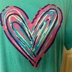 Bella Canvas  blue heart graphic T shirt Photo 3
