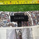 Talbots  Womens 14 The Perfect Crop Pants‎ Dress Trousers Floral Paisley Abstract Photo 4
