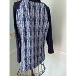 Peter Millar  Women's Navy Hannah Strata Print Quarter Zip M LOGO $120 Photo 5