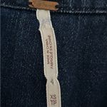 Free People Neopolitan Dreams Denim Indigo Tunic Lace Up Long Sleeve Top Size XS Photo 3