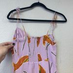 Reformation  Juliette Floral Midi Dress Lilac Women's Size 4 NWT Photo 7