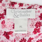 Christopher & Banks Vintage 90s Pink Reversible Floral Skirt Photo 12