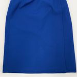 Nordstrom Vintage Pencil Skirt Deadstock Blue Faux Wrap Professional Blue NWT Photo 7