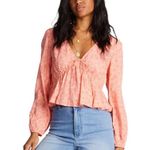 Billabong Time Goes By Floral Babydoll Top Photo 0