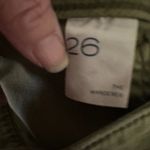 Pilcro Anthropologie  Army Green  The Wanderer ‎ Size 26 Low Rise Pants Photo 5