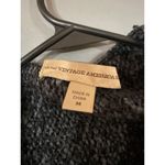 Nine West  Vintage American Dark Gray Fringe Open Front Cardigan Size M Photo 3