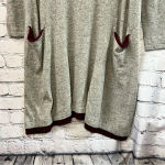 Sparrow Anthropologie Sweater Dress‎ Cowl Neck Lambs Wool Cashmere Oversized XS Gray Photo 3