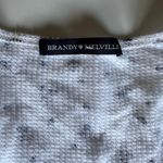 Brandy Melville blue flower wrap top Photo 1