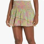 Ramy Brook Printed Jackson Ruffle Mini Skirt Photo 0