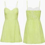 Aritzia sunday best viola bustier green gingham print mini dress Photo 1