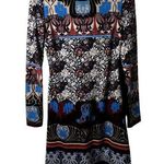 Clover Canyon  Royal Egg Russian Long Sleeve Dress Womens Size Medium Blue Red Photo 0