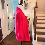 Doublju NWOT Pink Open Front Cardigan with Ruching on Arms Size L Photo 3