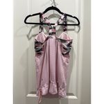 Lululemon Pink Wamo Camo Rest Less Tank Racerback Cinch Waist Sz 8 Photo 3