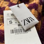 ZARA NWT  Wool Blend Plaid Knit Cardigan Jacket Size Small Photo 7