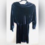 ALC Frank A.L.C Navy Blue Velvet Mini Dress Photo 3