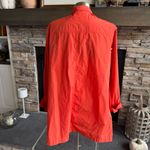 Anthropologie Vibrant Orange Trench Coat Photo 2