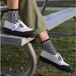 Vans NEW Style 93 Mary Jane Canvas Coated Sneakers silver black womens us 10 Photo 1