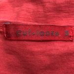 Cut•Loose Coral Hanky Linen Blend Patch Sleeveless V Photo 4