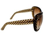 Bottega Veneta intrecciato check checkered oversized wrap sunglasses + case Photo 4