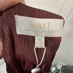 WAYF  Women’s Meryl Long-Sleeve V Neck Metallic Wrap Long Sleeve Dress SZ XS NWT Photo 13