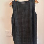 ZARA  Plisse Maxi Sleeveless Black Dress Sz M Photo 4
