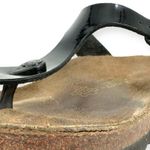 Birkenstock | Size 38 7-7.5 | GIZEH Patent Black Adjustable Buckle Thong Sandal Photo 9