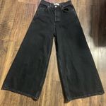 We The Free  free people black denim LANDRY WIDE LEG JEANS size 25 sold out boho Photo 2