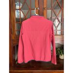 Patagonia  Fleece Pullover Snap Size S Pink Blue Trim Women Worn Wear Photo 1