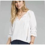 prAna NWT  Women's White Tacana Peasant Crochet Boho Blouse‎ Top Size Large Photo 12
