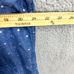 Abercrombie & Fitch Abercrombie Fitch Button Up Denim Shirt Women Large Polka Dot Vintage Y2K Preppy Photo 3