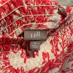J.Jill Red And White Toile Skirt Photo 2