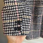 Old Navy Classic Multicolor Houndstooth Tweed Oversized Blazer Jacket size XS Photo 12