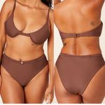 ANDIE NWT Brown Espresso The Riviera High Waisted Bikini Bottom Size XS Photo 1