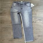 Juicy Couture  Plus-Size Venice Straight Leg Jeans Size 18W Grey Marble‎ Wash NWT Photo 10