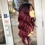 Wig burgundy deep wave not Red it’s burgundy wavy Photo 6