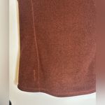 Athleta Stroll Fleece Moto Vest Size Medium Brown Rust Full Zip Hiking Walking Photo 12