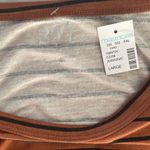 Maurice's long sleeve loose brown & black striped scoopneck women’s shirt L Photo 4