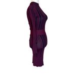 Herve Leger Hervé Léger Striped Sheath Knit Dress in Purple XSmall Womens Bodycon Photo 5