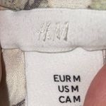 H&M floral semi sheer long raglan sleeve smocked cuff ruffle tie collar size M Photo 7