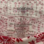 Sonoma Tank Top Women's Size Large Red White Bandana Geo Paisley Print Photo 2