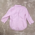 Chico's  Fresh Chic Shirt Light Purple 3/4 Cuff Sleeves Linen Womens 0 Lightweight Photo 3