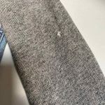 American Eagle Jean Jacket Womens Medium Blue Gray Cotton Sweater Sleeves HOLE Photo 8