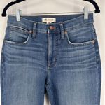 Madewell Women's 9" Mid-Rise Distressed Skinny Blue Jeans Size 27 Size 4 Photo 8