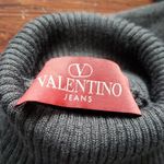 Valentino Black Chic Feminine Turtleneck Crop Merino Wool Sweater Size Small Photo 1