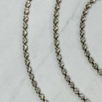 Skinny Clear Rhinestone Silver Tone Belly Body Metal Chain Link Belt OS One Size Photo 2