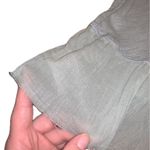 American Eagle NWOT Outfitters AE Sage Green Ruffle Peplum Hem V Neck Tank Top S Photo 1