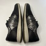 Ecco Shoes Women’s Black Sneaker Leather Danish Metallic Sneak Trainer Size 10 Photo 8
