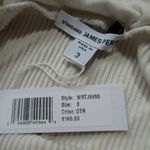 James Perse NWT Wide Waistband Rib Skirt in Oyster Ribbed Knit Maxi Skirt 3 / L Photo 3