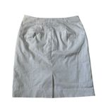 The Limited  White Lined Mid Rise Pencil Skirt Women Size 6 | 71-6 Photo 1