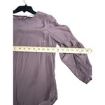 Amanda Uprichard 100% Silk Top Shirt Blouse Gathered Sleeves Pullover #AAx-2 Photo 4